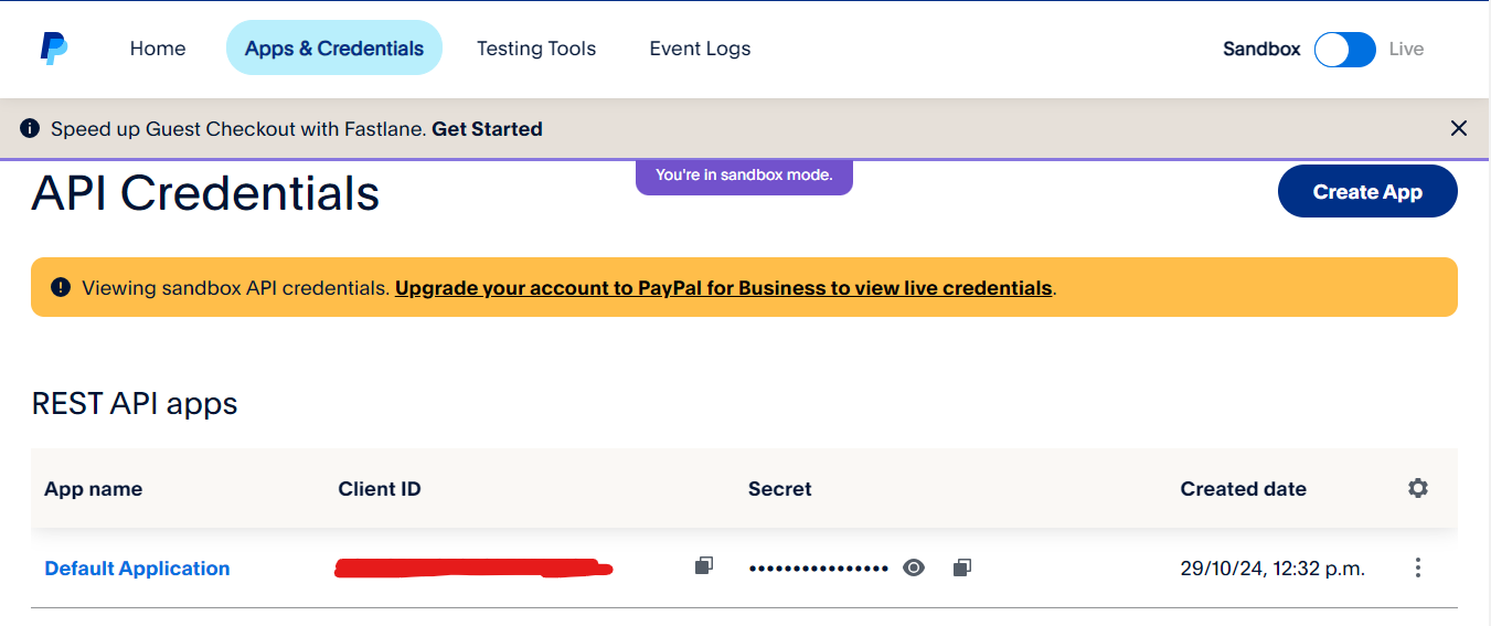 paypal Installation